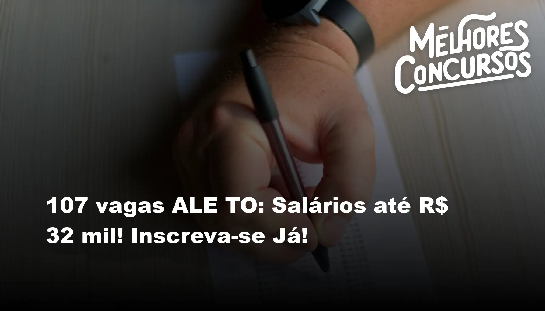 107 vagas ALE TO: Salários até R$ 32 mil! Inscreva-se Já!