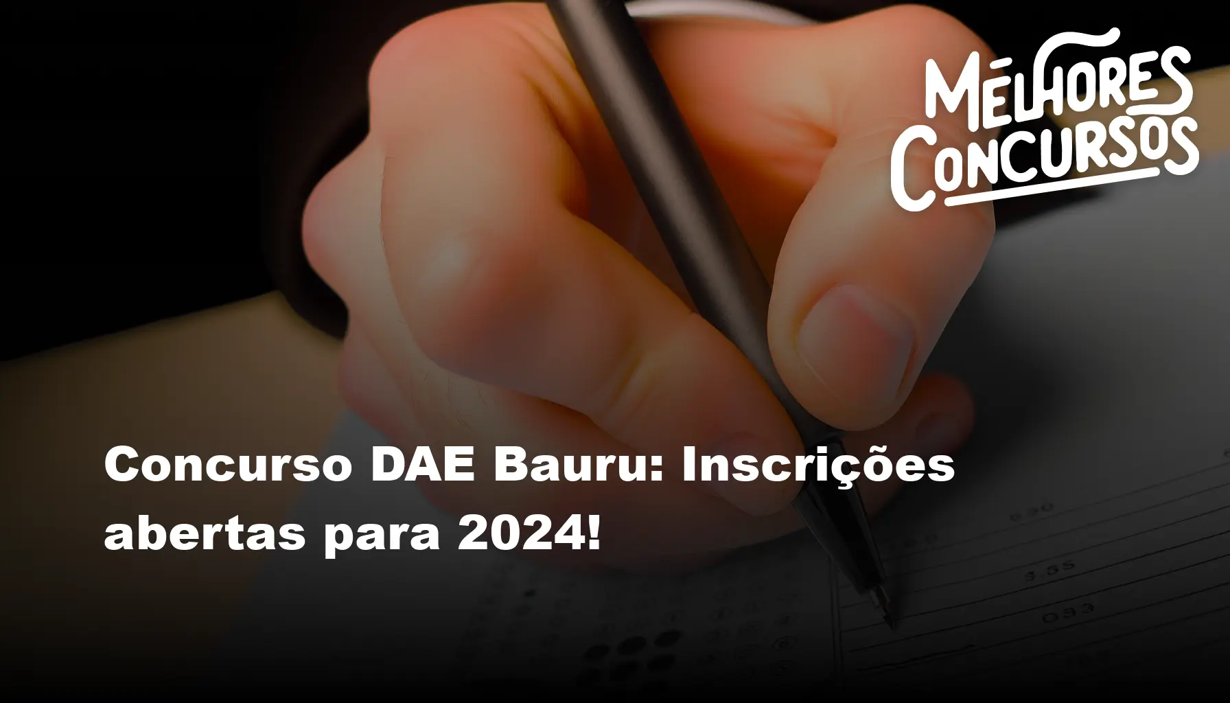 Concurso DAE Bauru: Inscrições abertas para 2024!