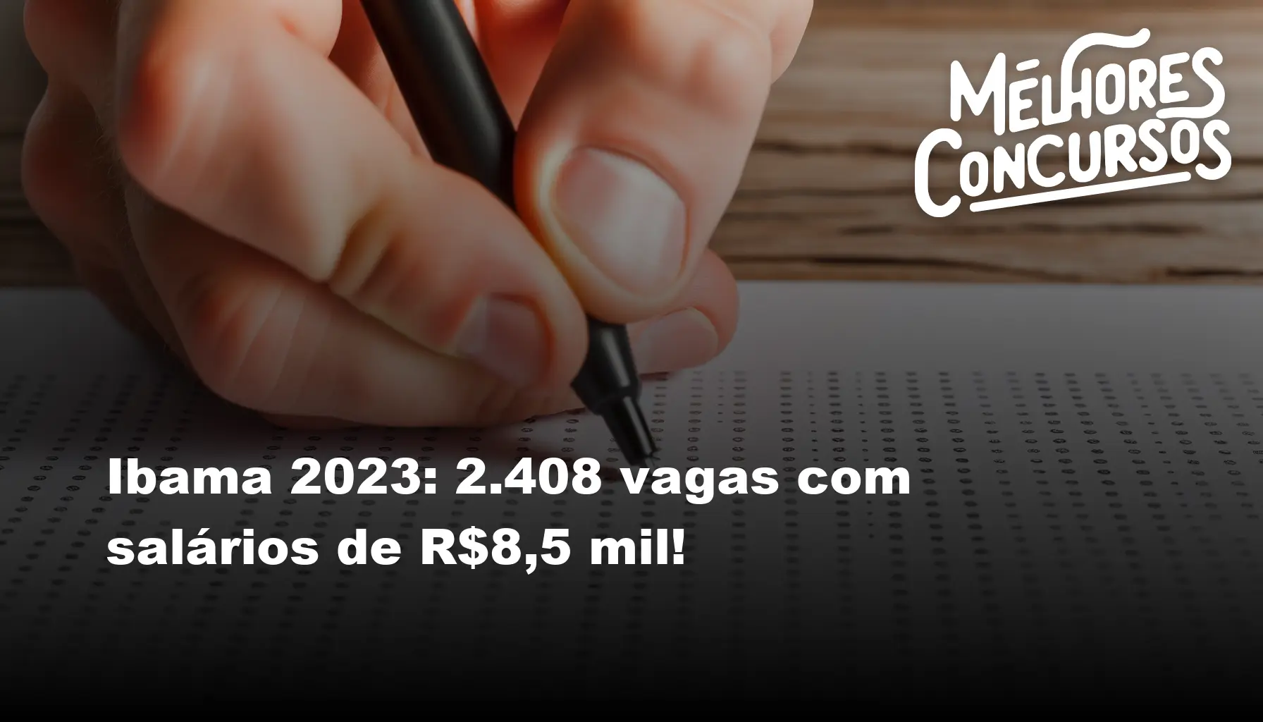 Ibama 2023: 2.408 vagas com salários de R$8,5 mil!